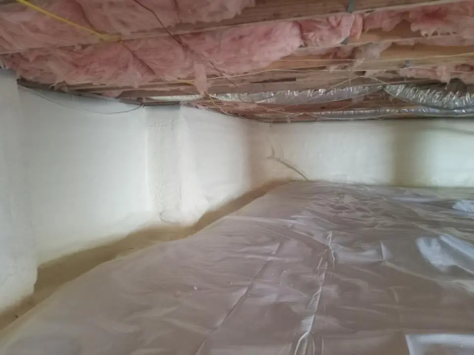 Crawl space encapsulation with closed-cell spray foam for Roof Maintenance in Douglas