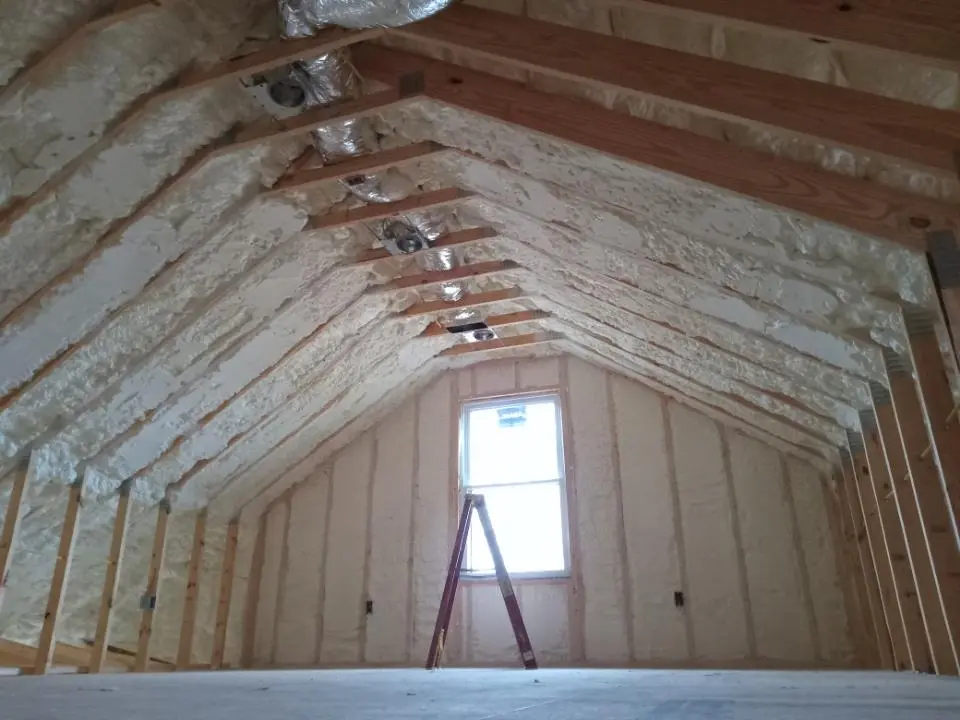Spray foam roofing application for Crawl Space Insulation project in Douglas